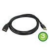 Monoprice USB Type-A to USB Type-A Female 2.0 Extension Cable - 28/24AWG Gold Pl 39925
